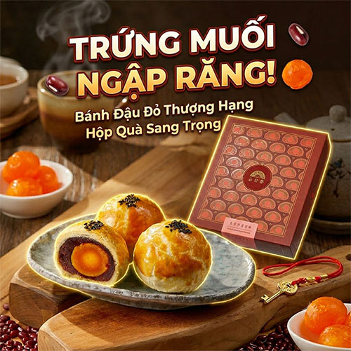 Banh dau do trung muoi Yu Jan Shin