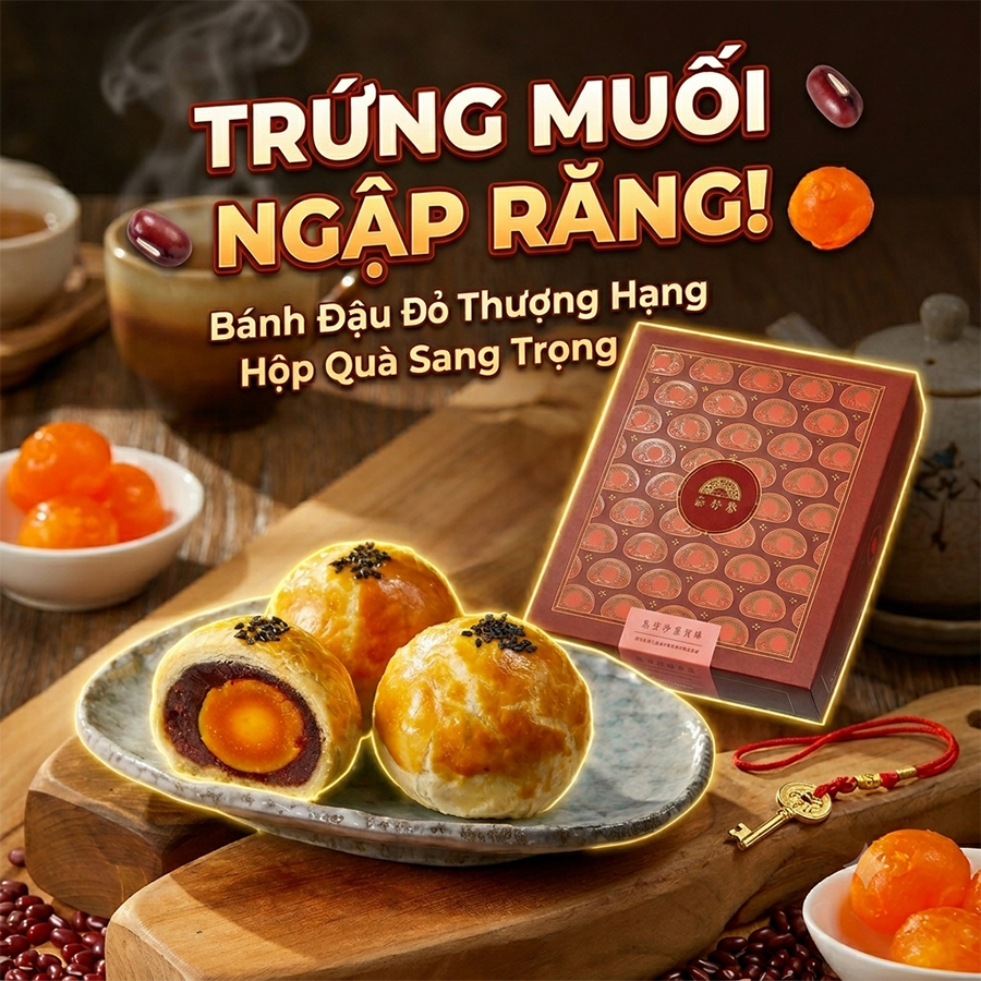 Banh dau do trung muoi Yu Jan Shin Banh dau do trung muoi Yu Jan Shin