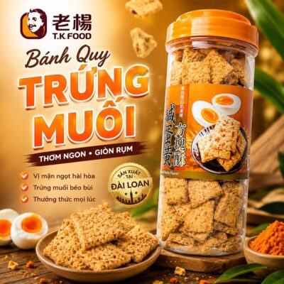Banh quy trung muoi tieu den Tk Food