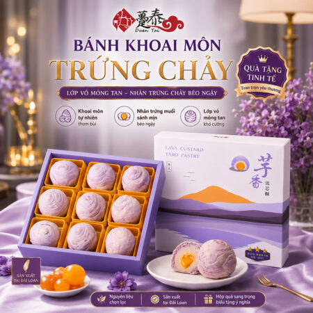 Banh khoai mon trung chay Duen Tai