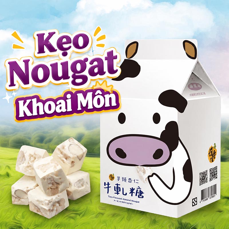 Keo nougat khoai mon Keo nougat Shu Tong Yao